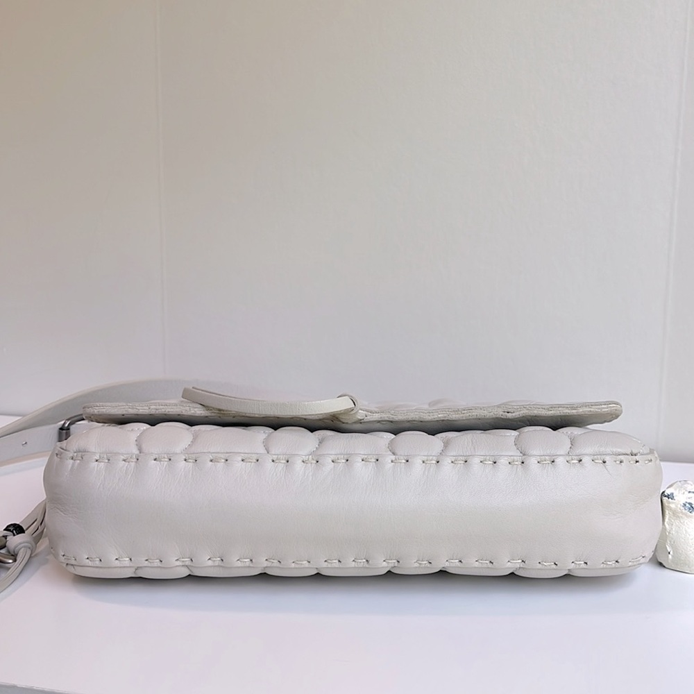 Henry Beguelin Italian Leather Crossbody / Color Chalk €440/$594 - Picture 13 of 17